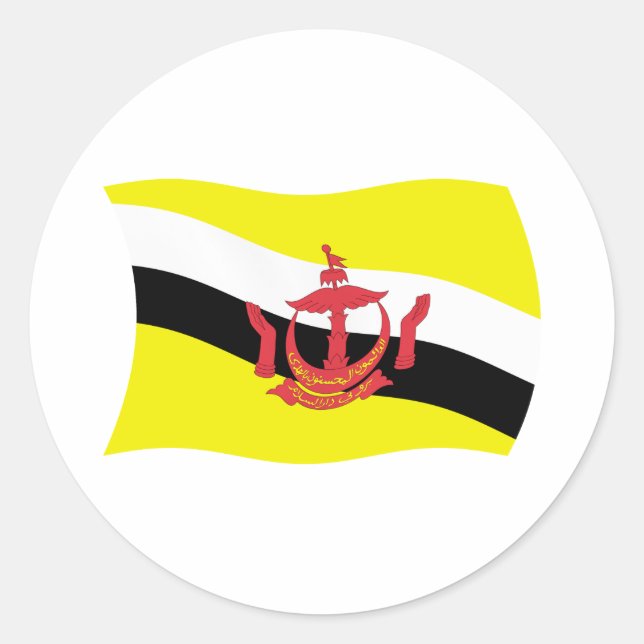 Brunei Flag Sticker (Vorderseite)