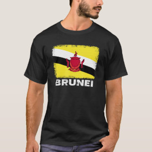 Brunei Flag Unterstützung Bruneischen Menschen Fra T-Shirt