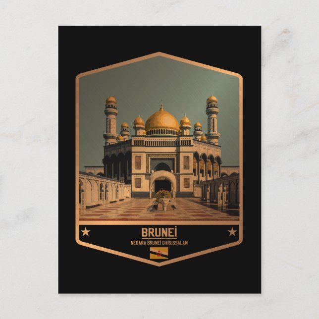 Brunei Postkarte (Vorderseite)
