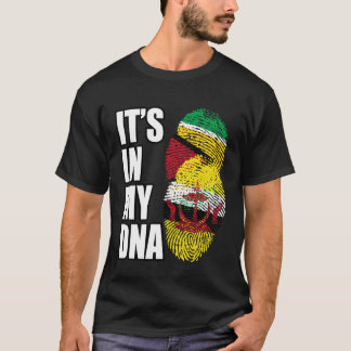 Bruneian And Guyanese Mix DNA Flag Heritage T-Shirt