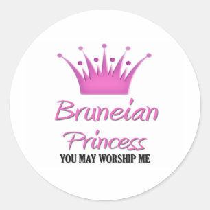 Bruneian-Prinzessin Runder Aufkleber