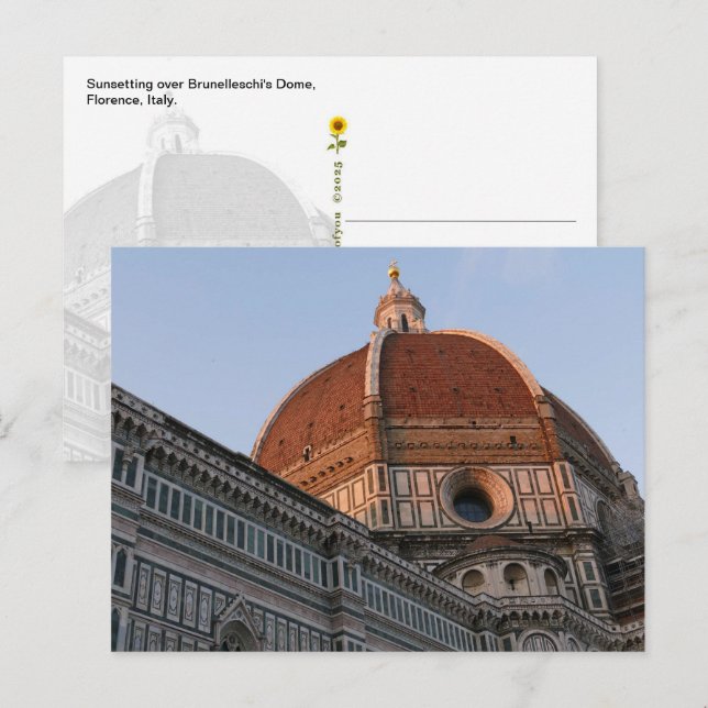 Brunelleschi's Dome, Florenz, Italien - Postkarte (Vorne/Hinten)