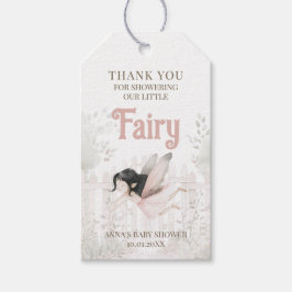 Brünett Fairy Baby Dusche Vielen Dank Geschenkanhänger