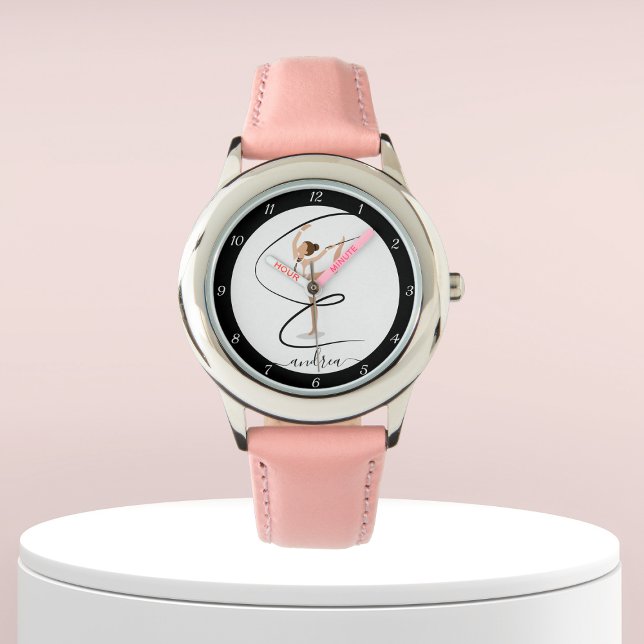Brünett Gymnastik Girl Gymnastik Gymnastik Gymnast Armbanduhr (Von Creator hochgeladen)