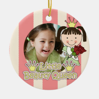 Brünett Hair Little Beauty Queen Keepake Keramik Ornament