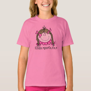 Brunette Girl Kindergarten Tshirts et cadeaux