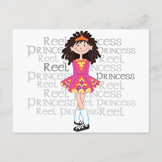 Brünette Postkarte abziehen (Vorderseite)