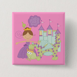 Brünette Prinzessin Button
