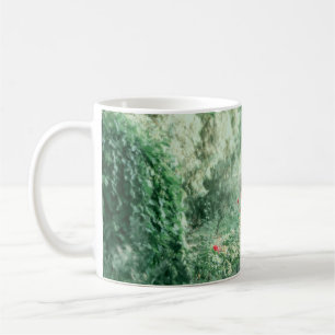 Brünette Prinzessin: Fairy Forest Watercolor Kaffeetasse