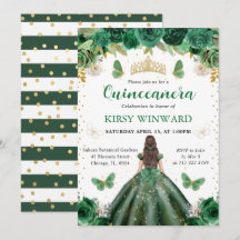 Brünette Prinzessin Quinceanera