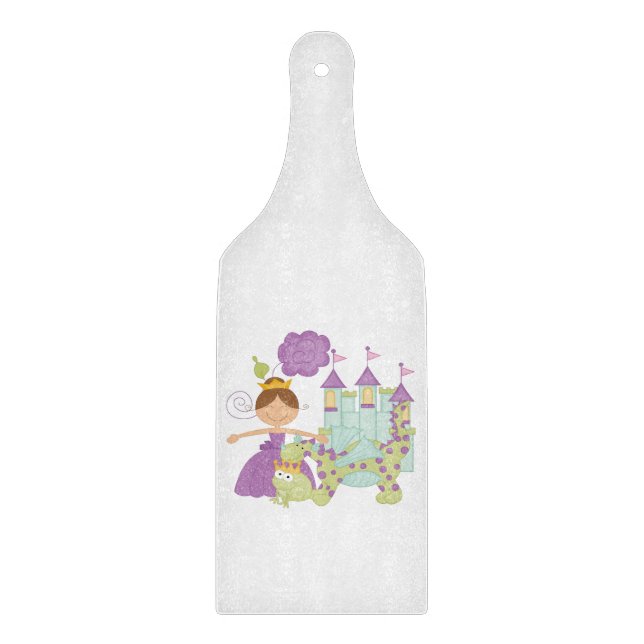 Brünette Prinzessin Schneidebrett (Vorderseite)