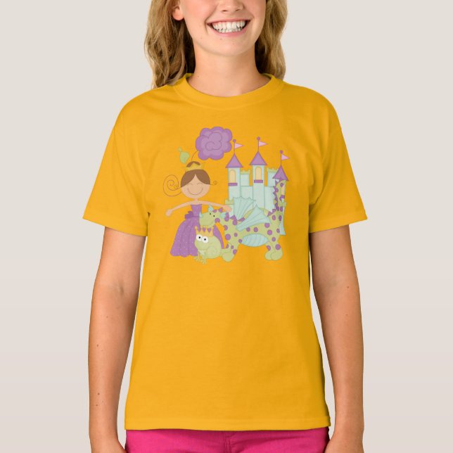 Brünette Prinzessin T-Shirt (Vorderseite)