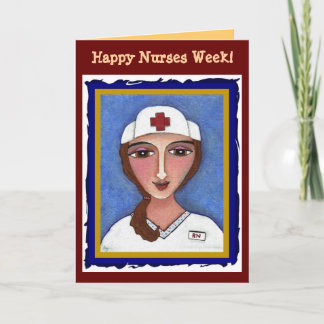 Brünette RN - Happy Nurses Week card (2) Karte