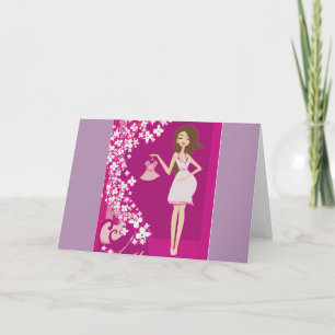 brünette Schwangere Ankündigung