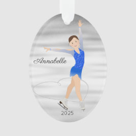 Brünetter Skater Ornament