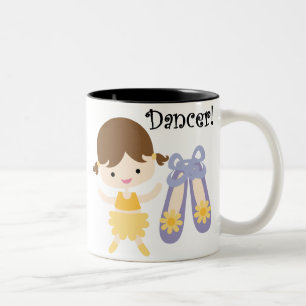 Brünetter Tänzer Zweifarbige Tasse