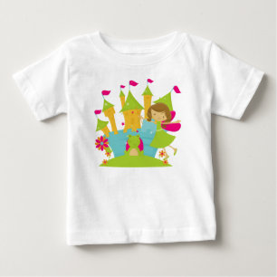 Brünettes Baby Princess Baby-Baby-Leveless-Kleid T-shirt