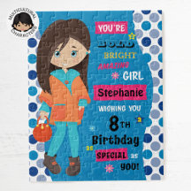 Brünettes Geburtstagskind