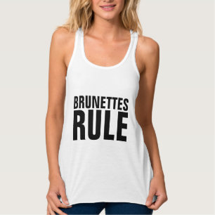BRUNETTES RULE entraînement débardeurs, T-shirts