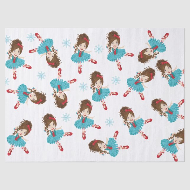 Brünettes Tissue Paper Seidenpapier (Vorderseite)