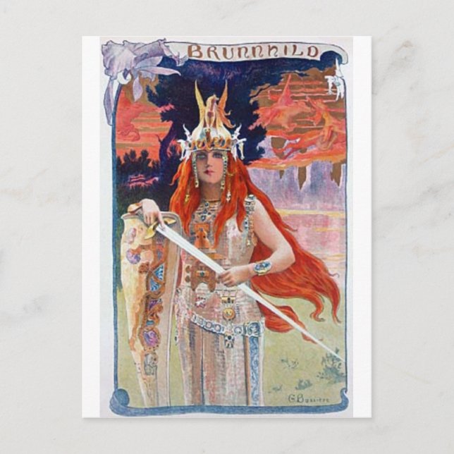 Brunhilde Postkarte (Vorderseite)
