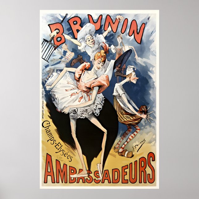 Brunin Ambassadeurs - Vintage Poster Prints (Vorne)