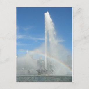 Brunnen an der Stelle Postkarte