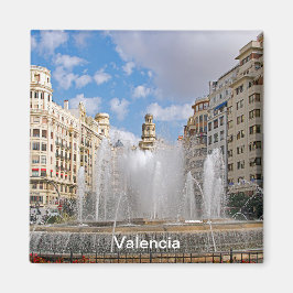 Brunnen auf dem Verwaltungsplatz in Valencia Magnet