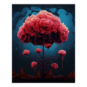 Brunnen der Liebe Rose Poster