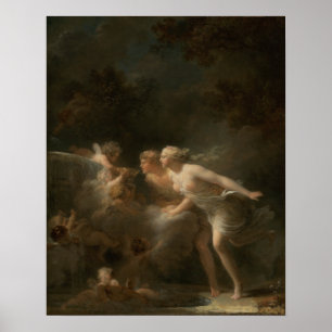 Brunnen der Liebe von Jean-Honore Fragonard Poster