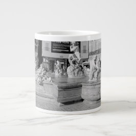 Brunnen der römischen Skulptur Neptune Jumbo-Tasse