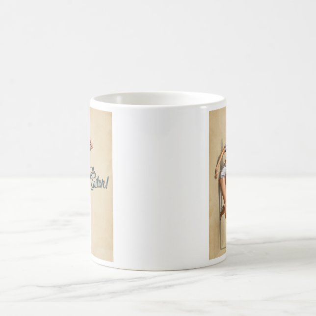 Brunnen-hallo Seemann Kaffeetasse (Mittel)