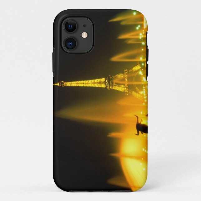 Brunnen im weltberühmten Eiffelturm von Paris Case-Mate iPhone Hülle (Rückseite)