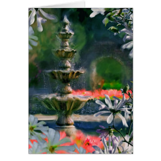 Brunnen in den Blumen