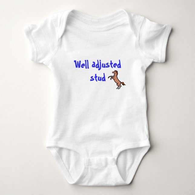 Brunnen justierter Bolzen - Baby-Chiropraktik Baby Strampler (Vorderseite)
