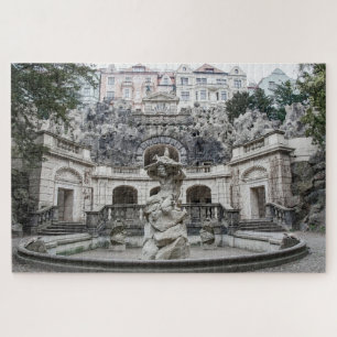 Brunnen mit Neptun-Statue in Prag Jigsaw Puzz
