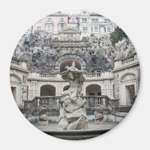 Brunnen mit Neptun-Statue in Prag Magnet