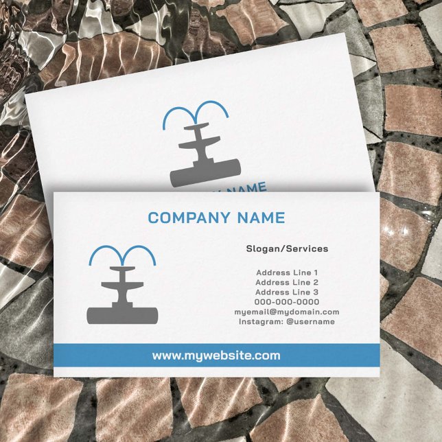 Brunnen Visitenkarte (Fountain business card)