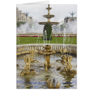 Brunnen vor dem Palast des Parlaments