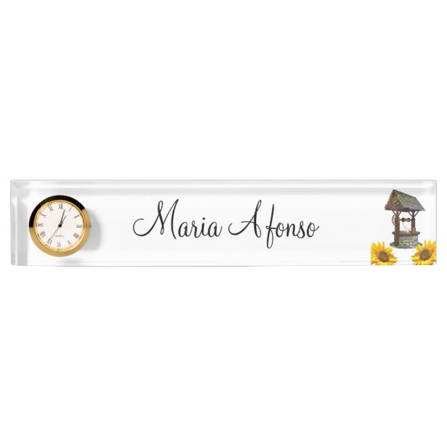 Brunnenschild Namensplakette (Vorderseite)