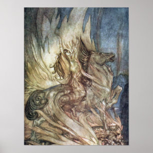 Brünnhilde und Siegfrieds Scheiterhaufen Poster