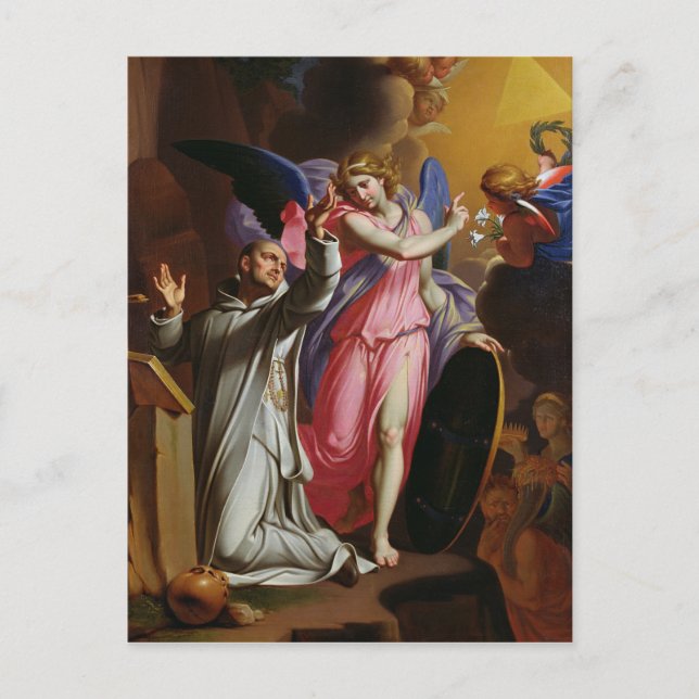Bruno im Gebet, 1671 Postkarte (Vorderseite)