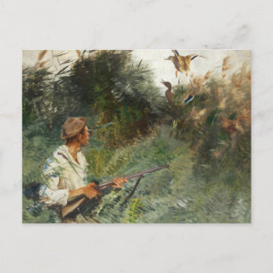 Bruno Liljefors - Jäger und Mallards Postkarte