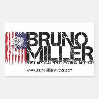 Bruno Miller Logo-Aufkleber Rechteckiger Aufkleber