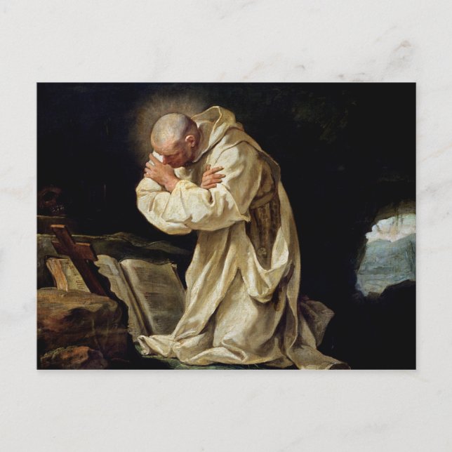 Bruno Praying in the Desert, 1763 Postkarte (Vorderseite)