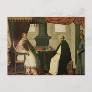 Bruno und Papst Urban II 1630-35 Postkarte
