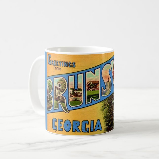 Brunswick Georgia Retro Mug (Devant gauche)