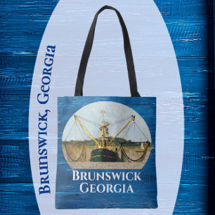 Brunswick Georgia Shrimp Fischerboot Souvenir Tasche