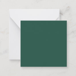 Brunswick Green Solid Color Mitteilungskarte