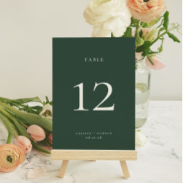 BRUNSWICK Green Tischnummer Card